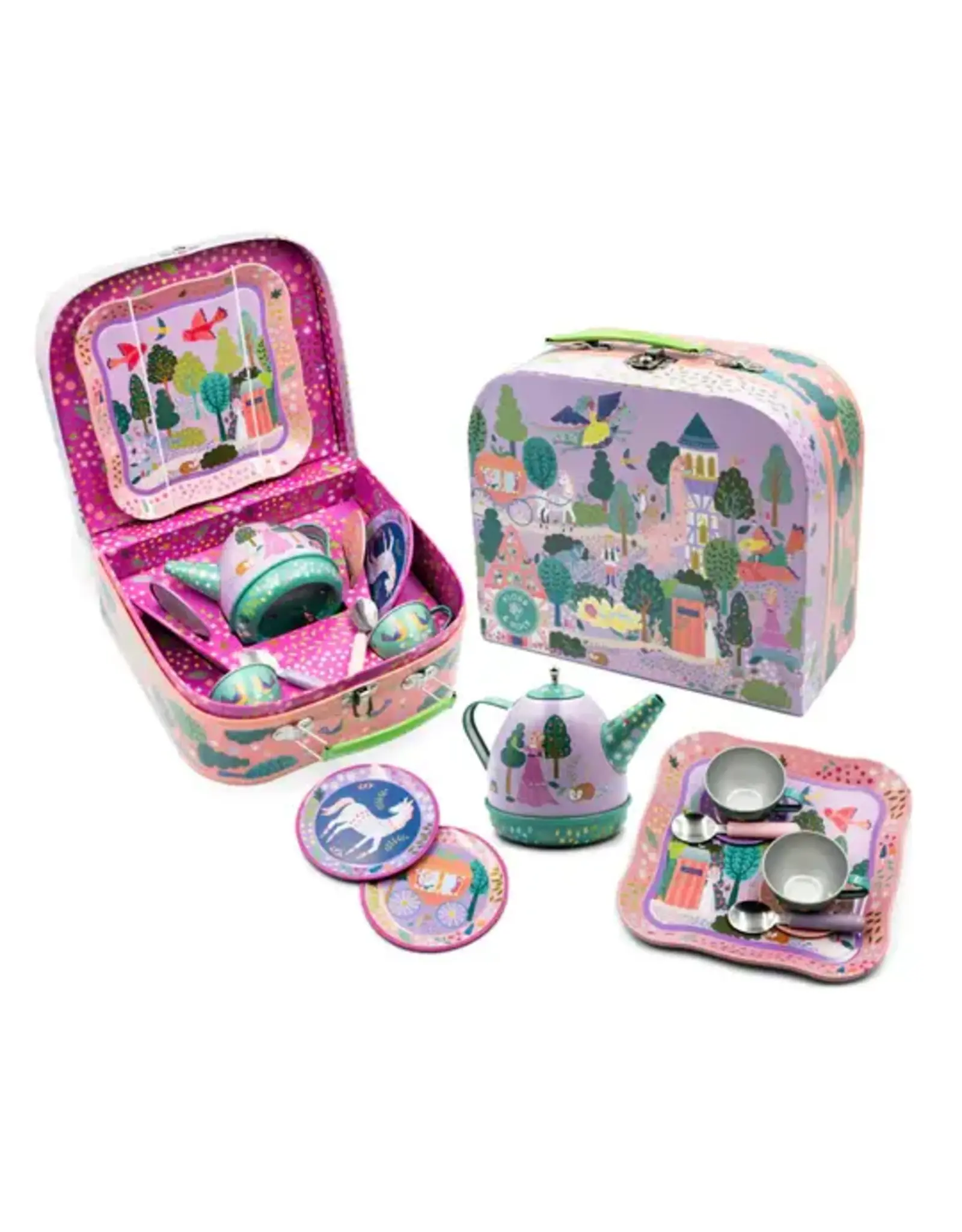 Floss and Rock Fairy Tale 11 Piece Musical Tin Tea Set