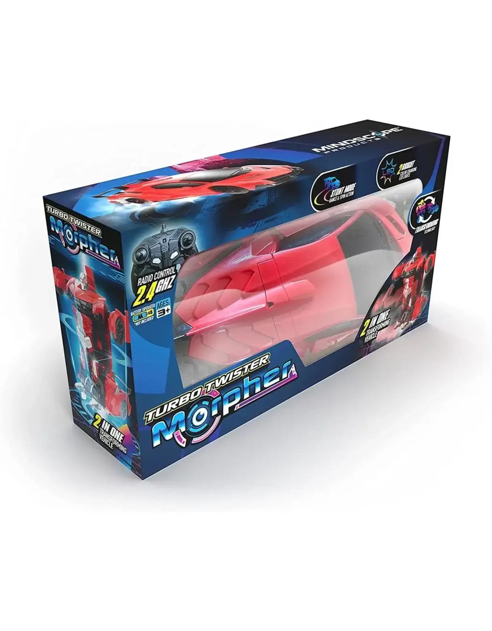 Mindscope Products Turbo Twister Morpher Red Remote Control Car Toy