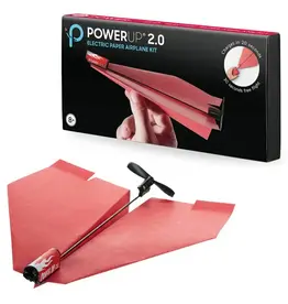 PowerUp Toys Powerup 2.0 Electric Paper Airplane Kit Red