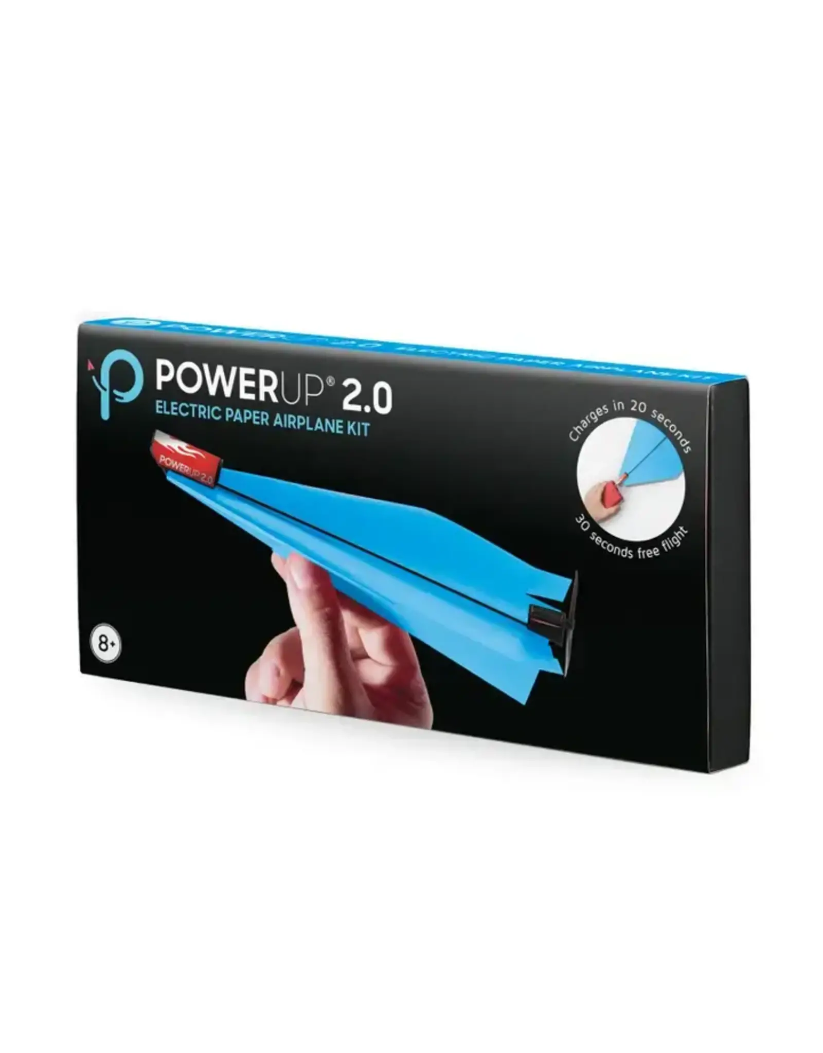PowerUp Toys Powerup 2.0 Electric Paper Airplane Kit Blue