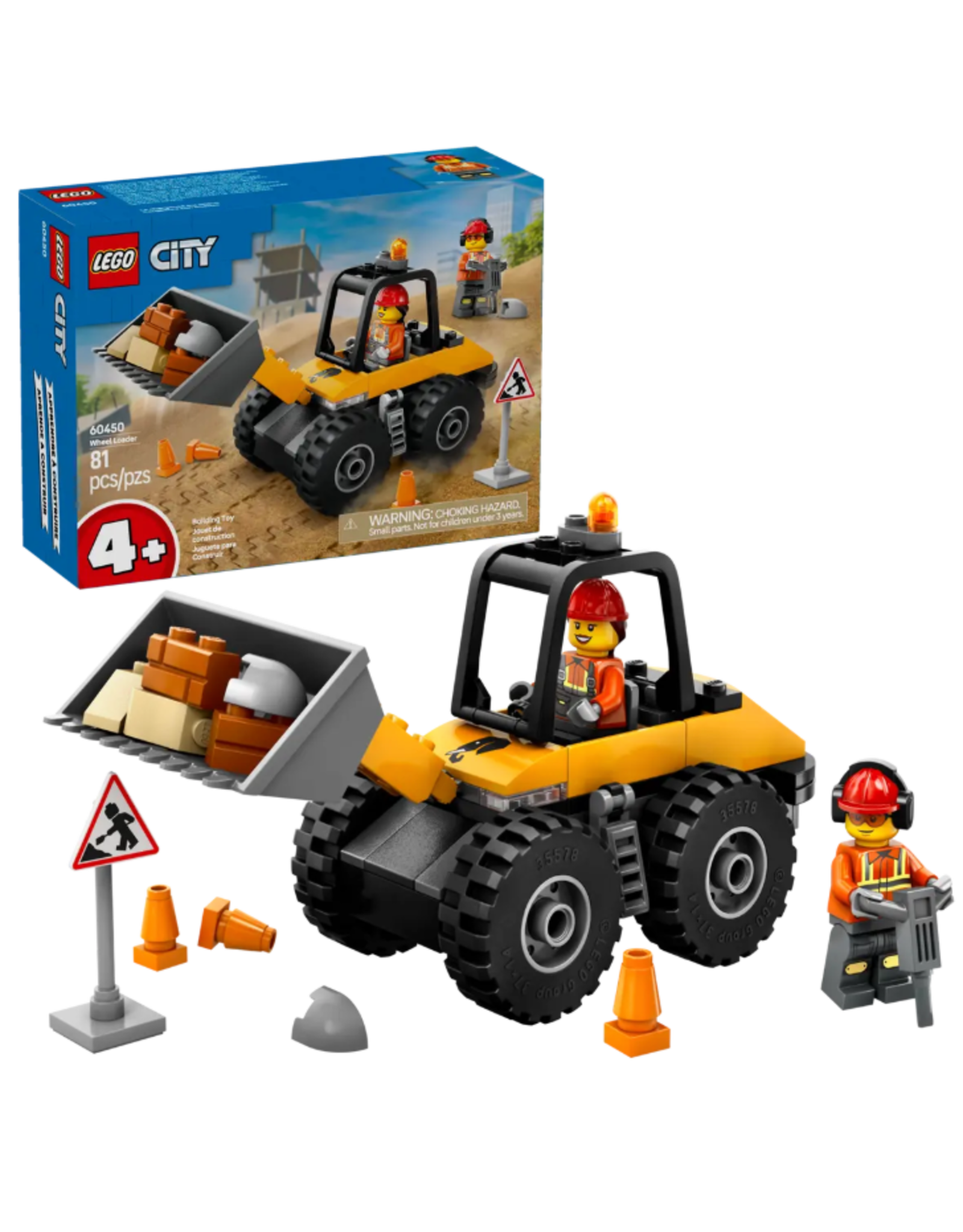 LEGO LEGO City Yellow Construction Wheel Loader