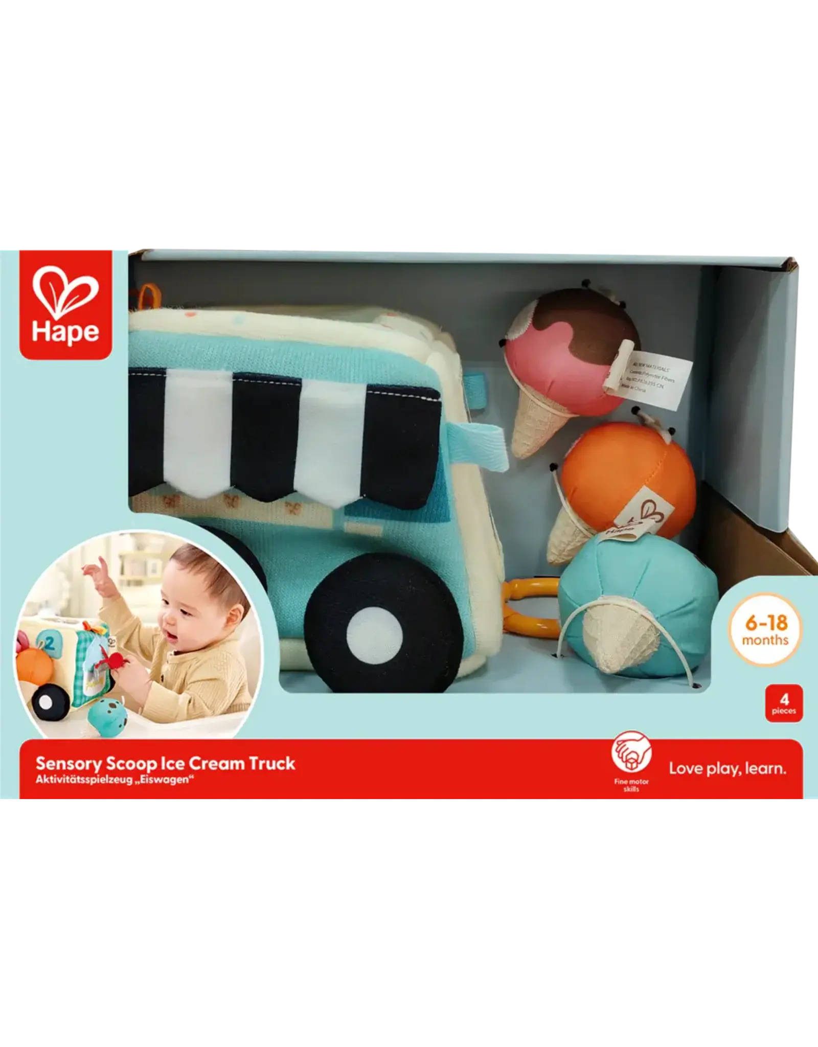 Hape Sensory Scoop Ice Cream Truck