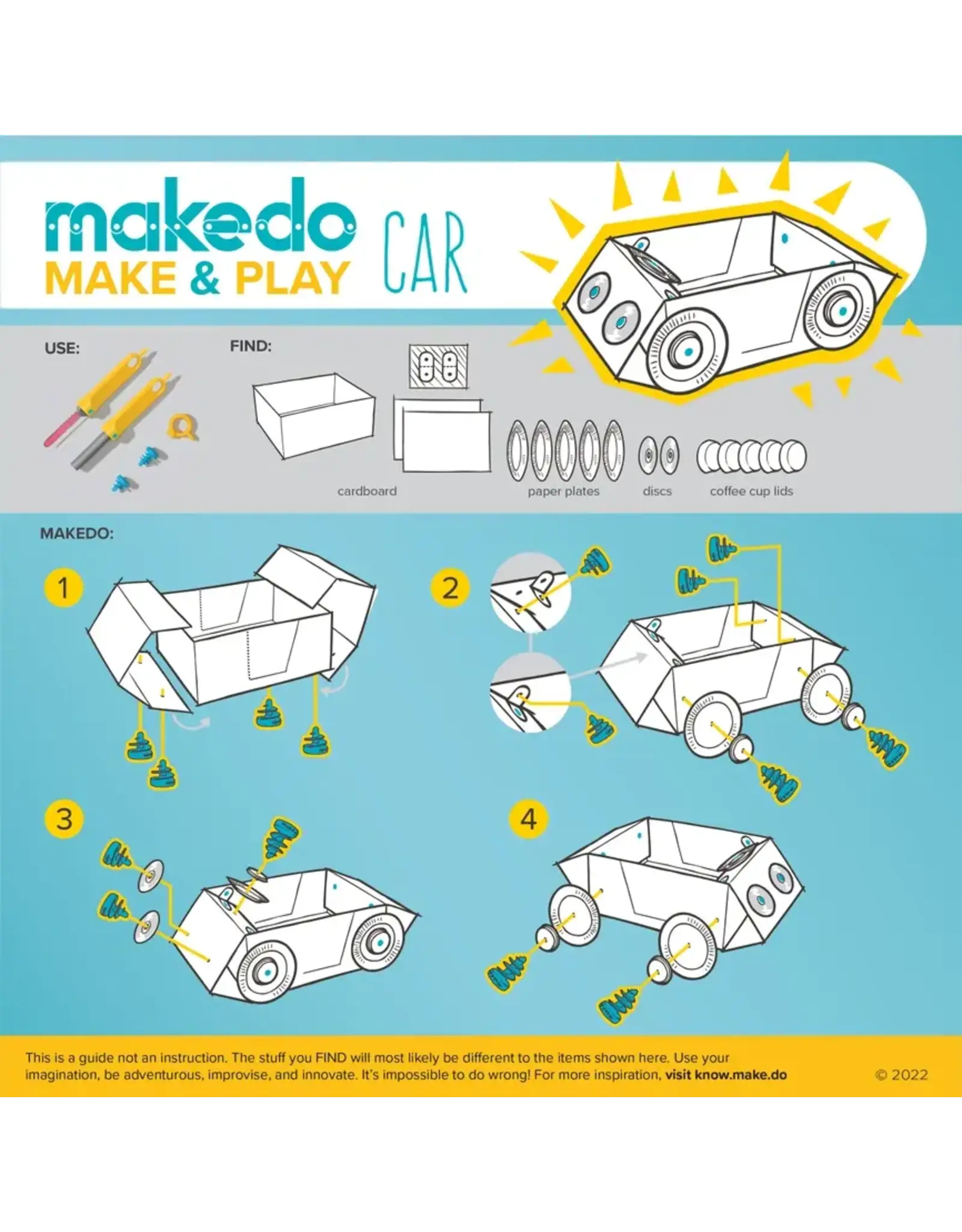 Makedo EXPLORE Cardboard Construction Kit