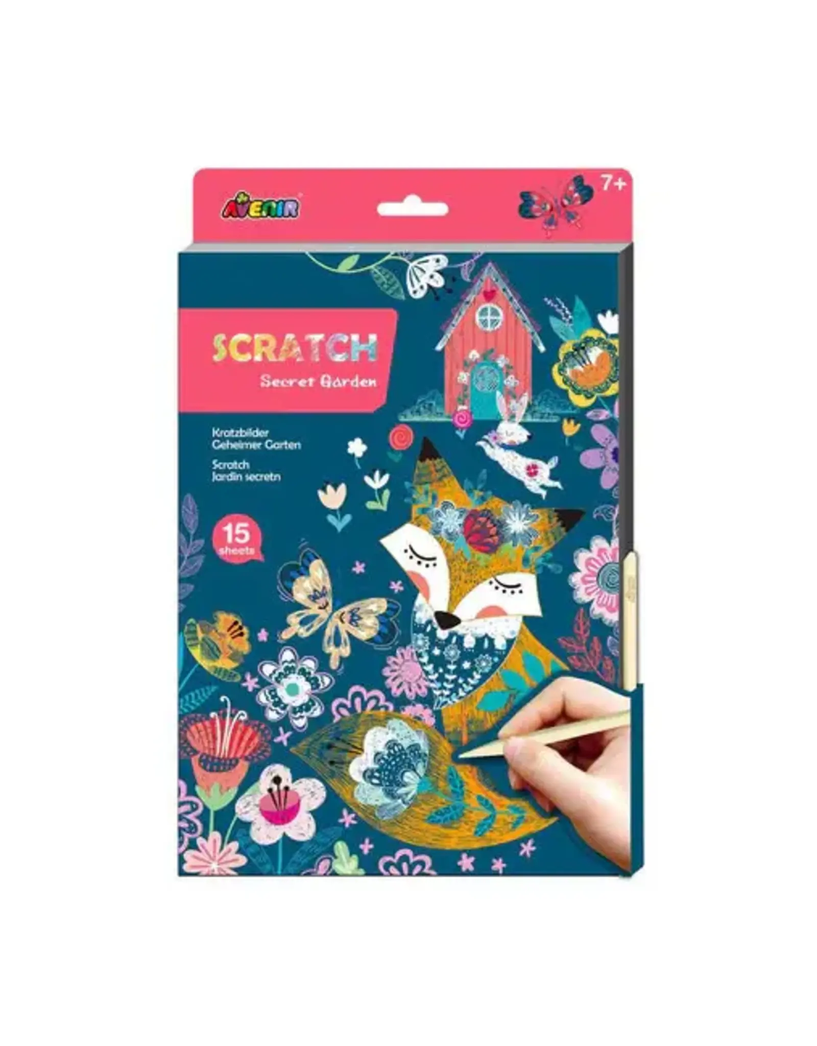 Avenir Scratch Book Large Secret Garden
