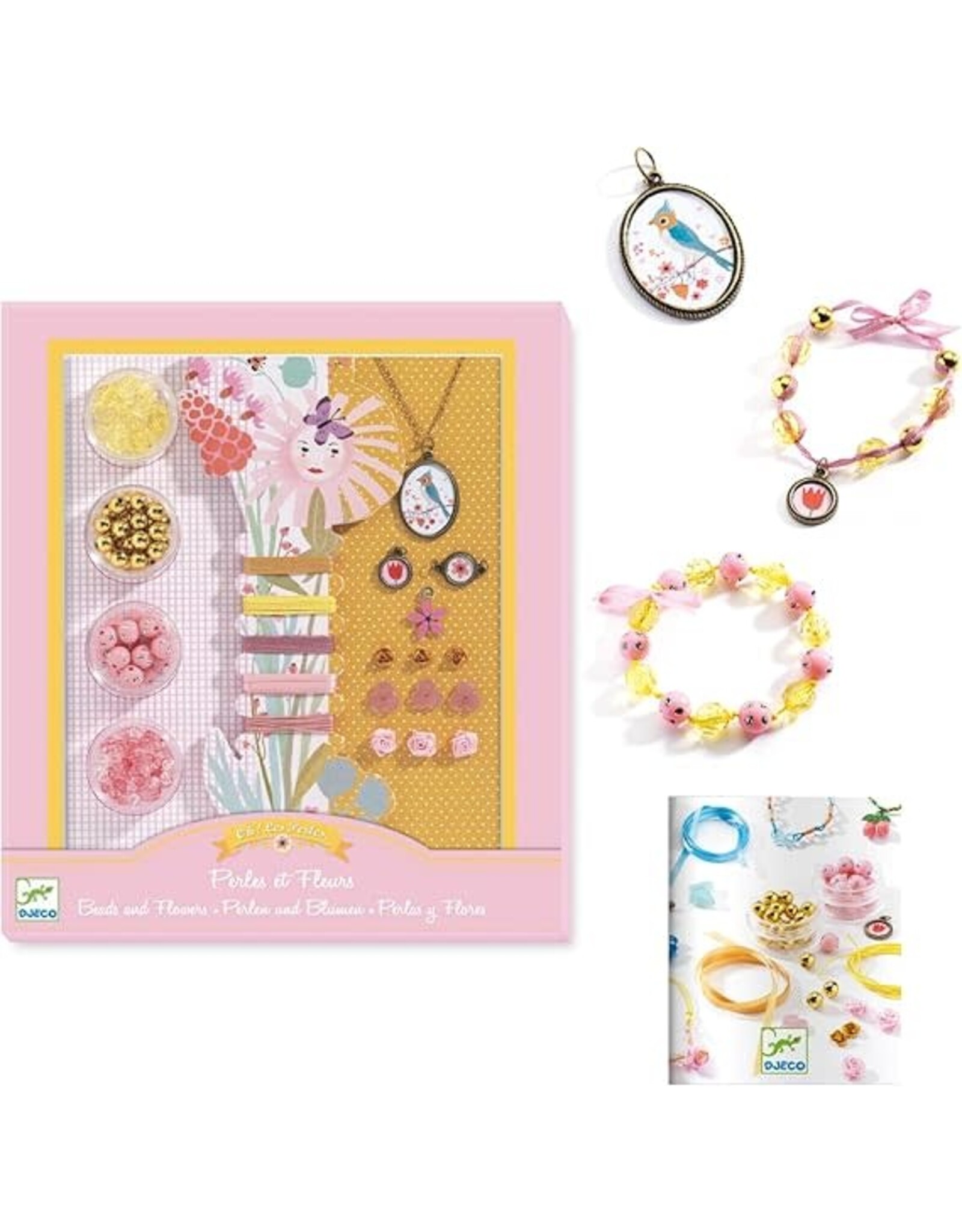 Djeco Beads Pearl And Flowers