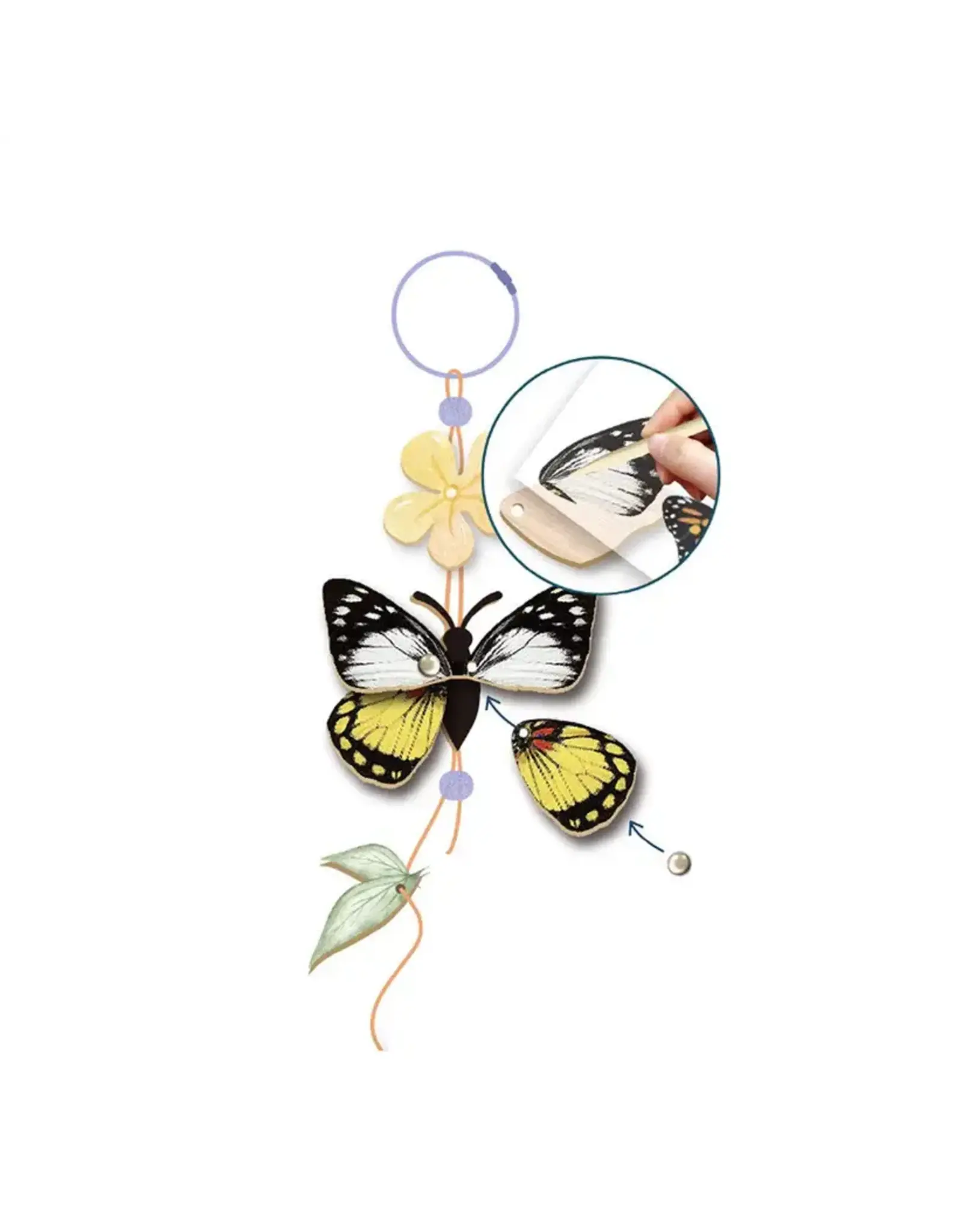 Avenir Create My Wooden Charm Butterfly