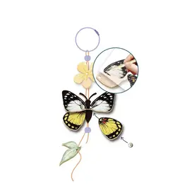Avenir Create My Wooden Charm Butterfly
