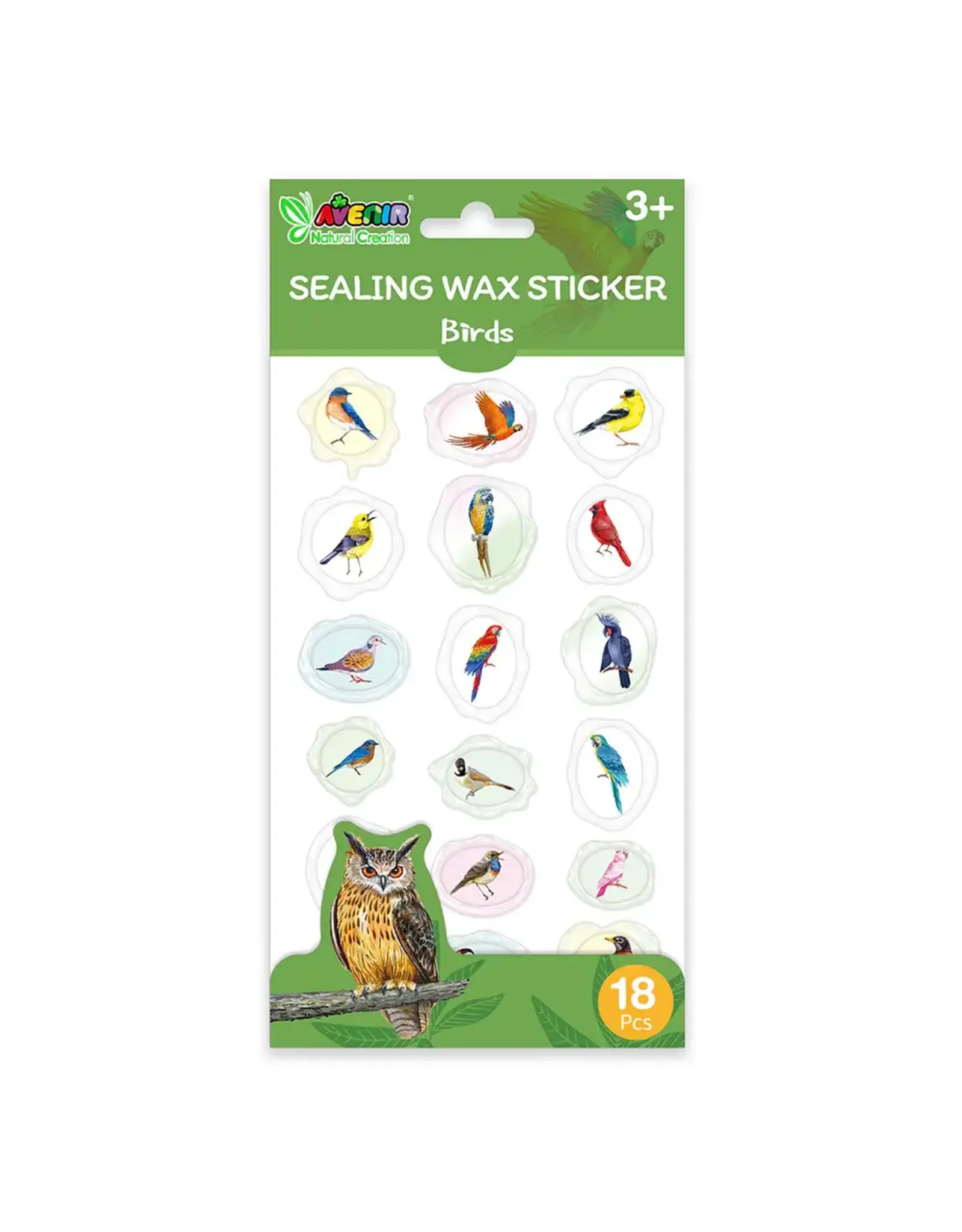 Avenir Sealing Wax Sticker Bird
