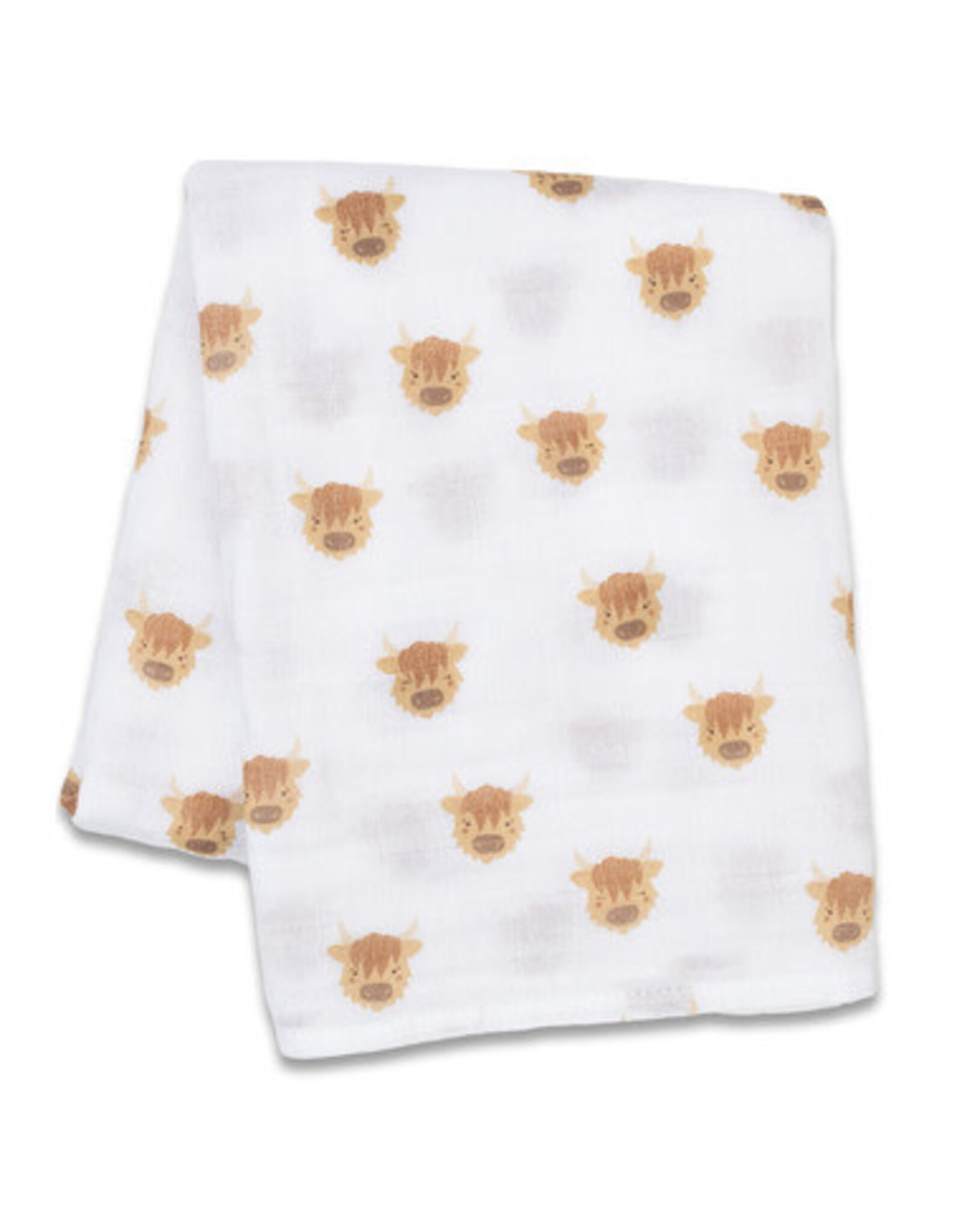 Lulujo Baby Swaddle Blanket Muslin Cotton LG Highland Cows