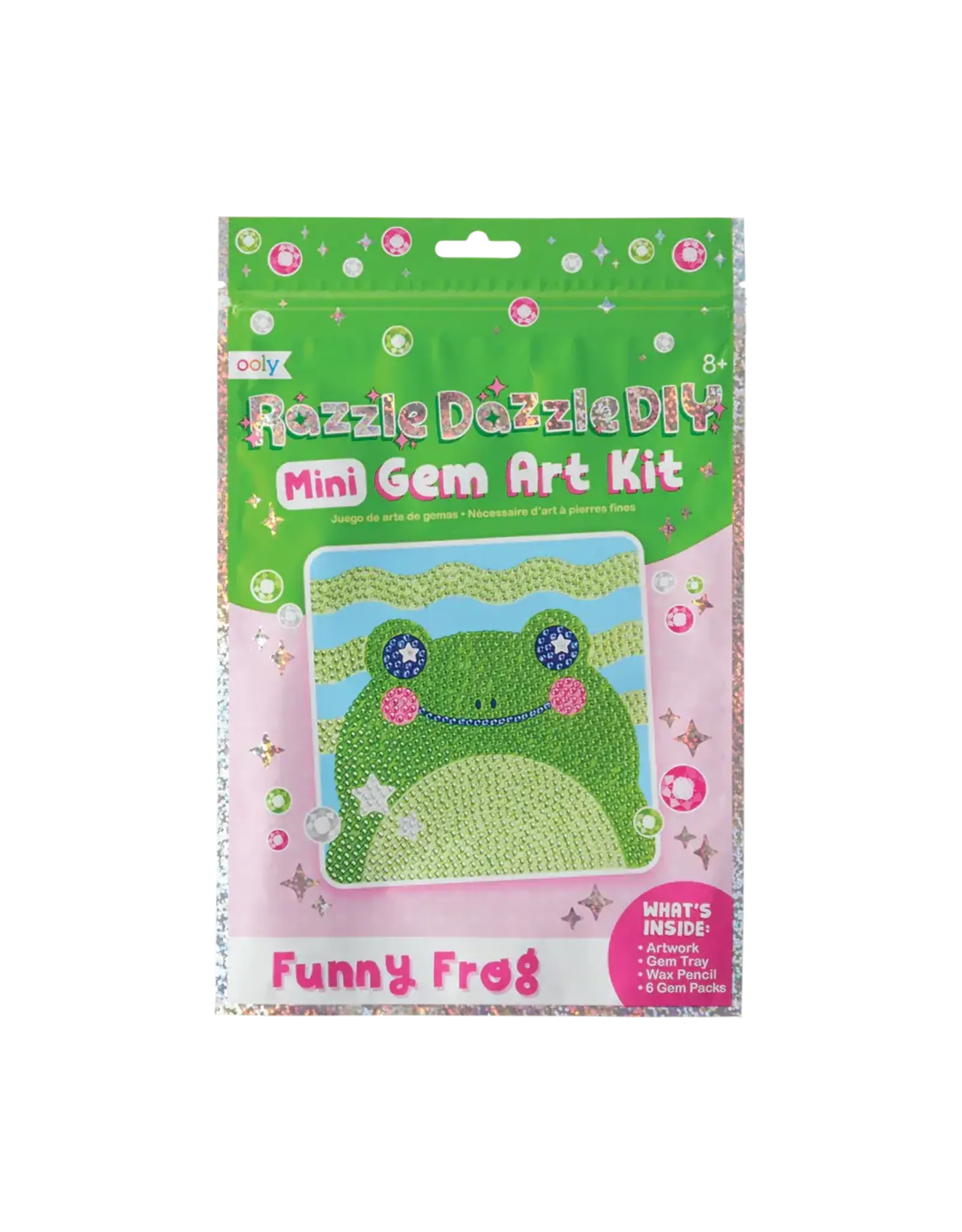 Ooly Razzle Dazzle DIY Mini Gem Art Kit Funny Frog