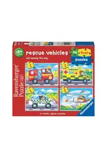 Ravensburger Rescue Vehicles 2, 3, 4, 5 Piece Puzzle