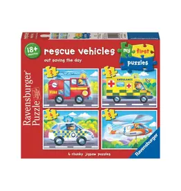 Ravensburger Rescue Vehicles 2, 3, 4 Piece Puzzle