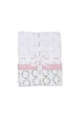 Lulujo Baby Lulujo Vintage Muslin Quilt Bows/Rose Trellis