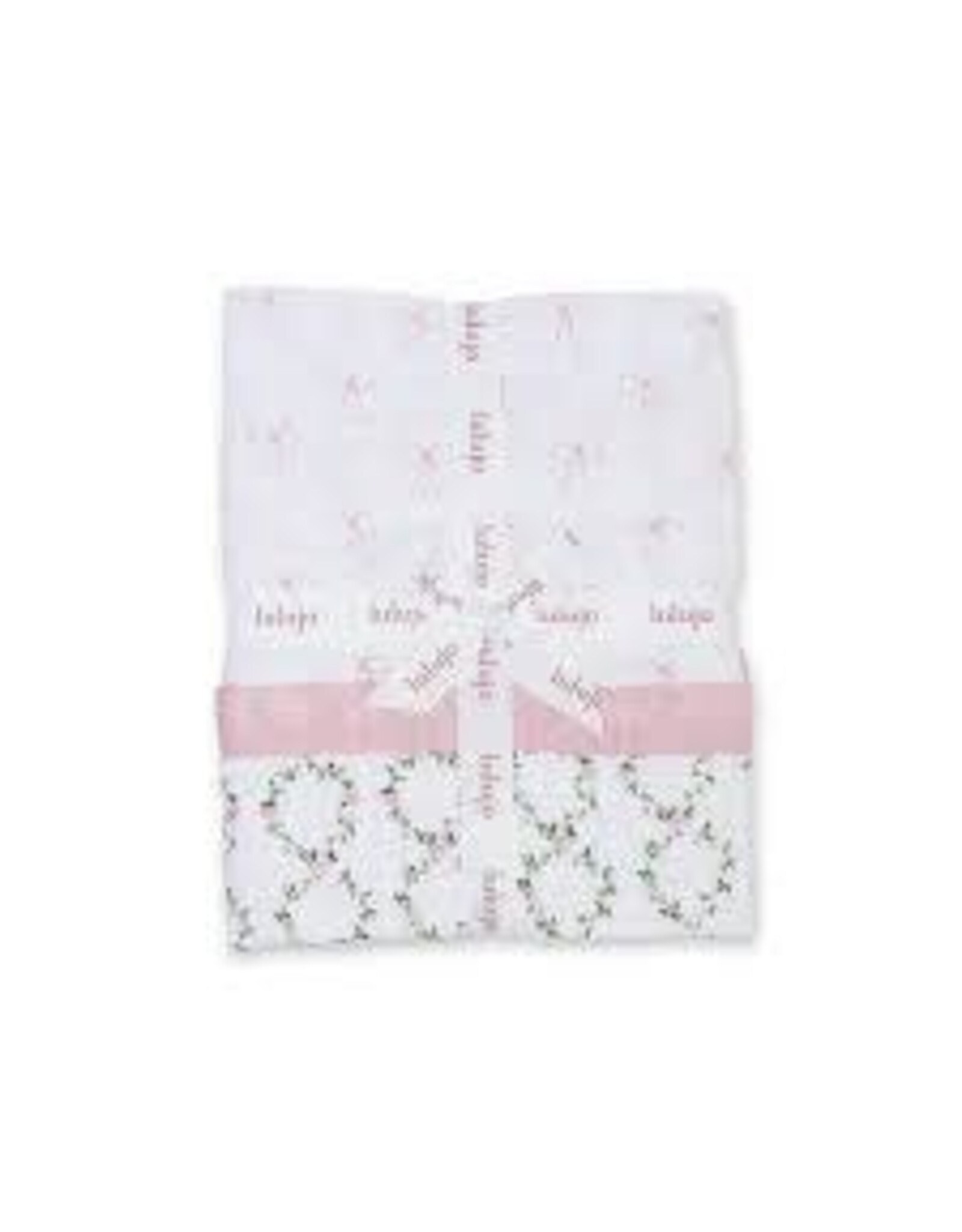 Lulujo Baby Lulujo Vintage Muslin Quilt Bows/Rose Trellis