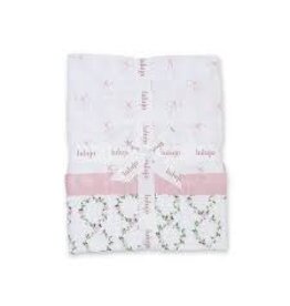 Lulujo Baby Lulujo Vintage Muslin Quilt Bows/Rose Trellis