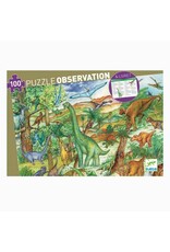 Djeco 100 Piece Observation Puzzle Dinosaurs