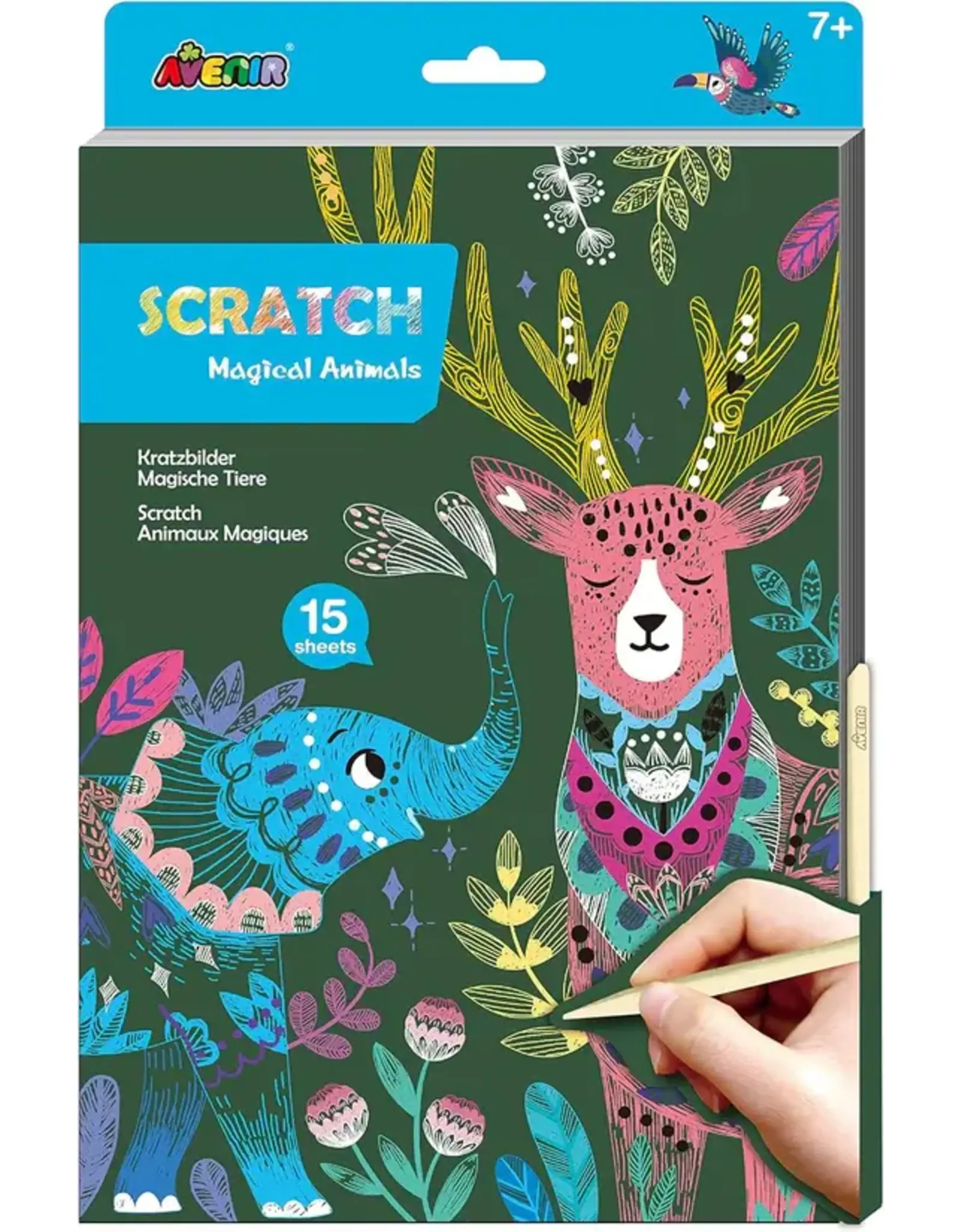 Avenir Scratch Book Large Magical Animals