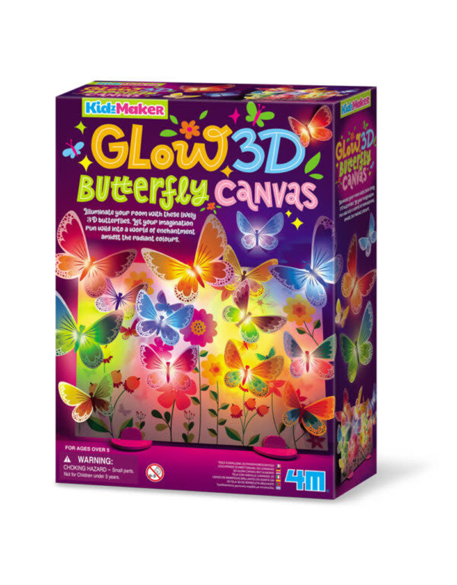 4M Glow 3D Butterfly Canvas