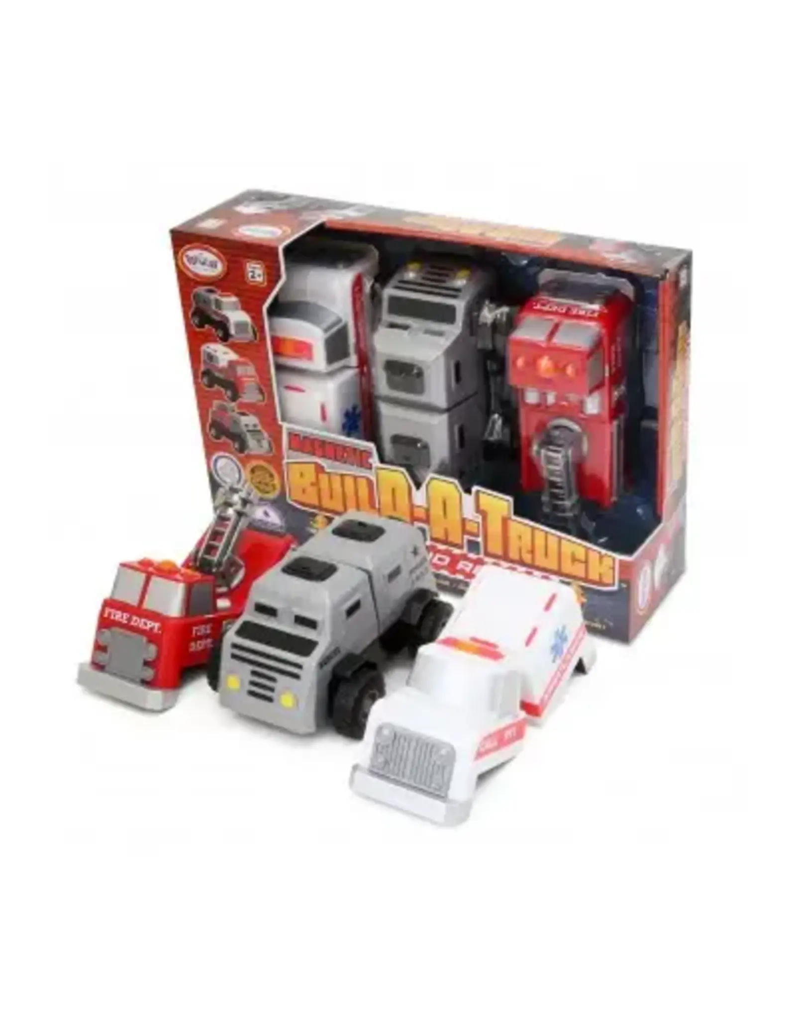 Popular Playthings Magnetic Build A Truck Fire And Rescue
