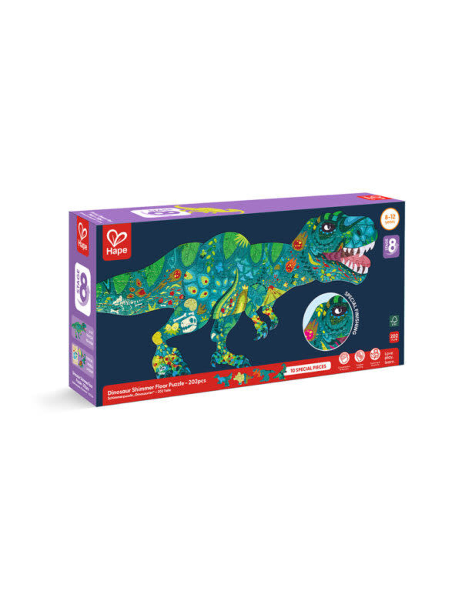 Hape Dinosaur Shimmer Floor Puzzle