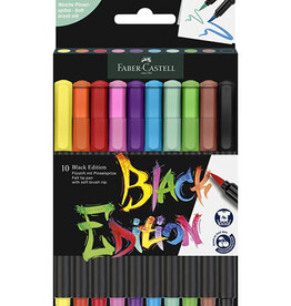 Faber Castell 10 Felt Tip Brush Pen Black Edition