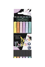 Faber Castell 6 Felt Tip Brush Pen Black Edition