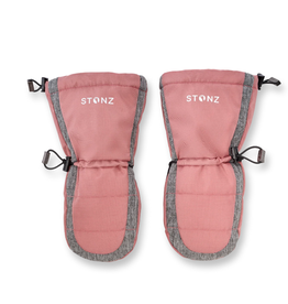 Stonz Stonz Snow Mitts Dusty Rose and Grey