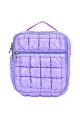 Iscream Lavender Shiny Puffer Lunch Tote