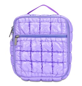 Iscream Lavender Shiny Puffer Lunch Tote