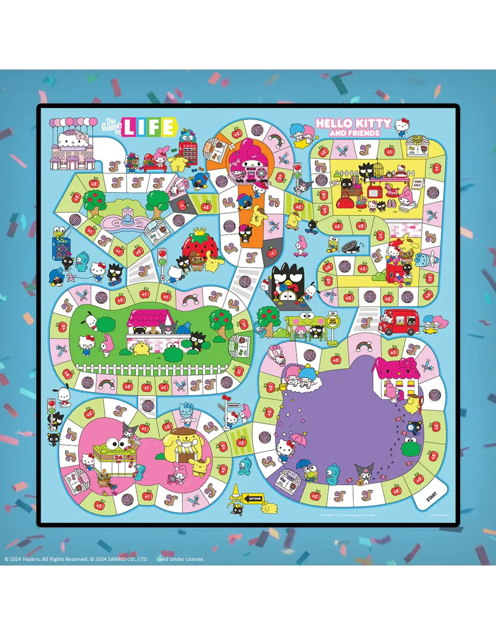 USAopoly Hello Kitty and Friends The Game of Life