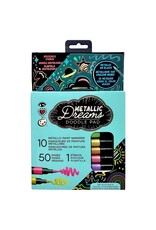Bright Stripes iHeartArt Metallic Dreams Doodle Pad
