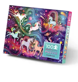 Crocodile Creek Unicorn Galaxy 100 Piece Holographic Puzzle