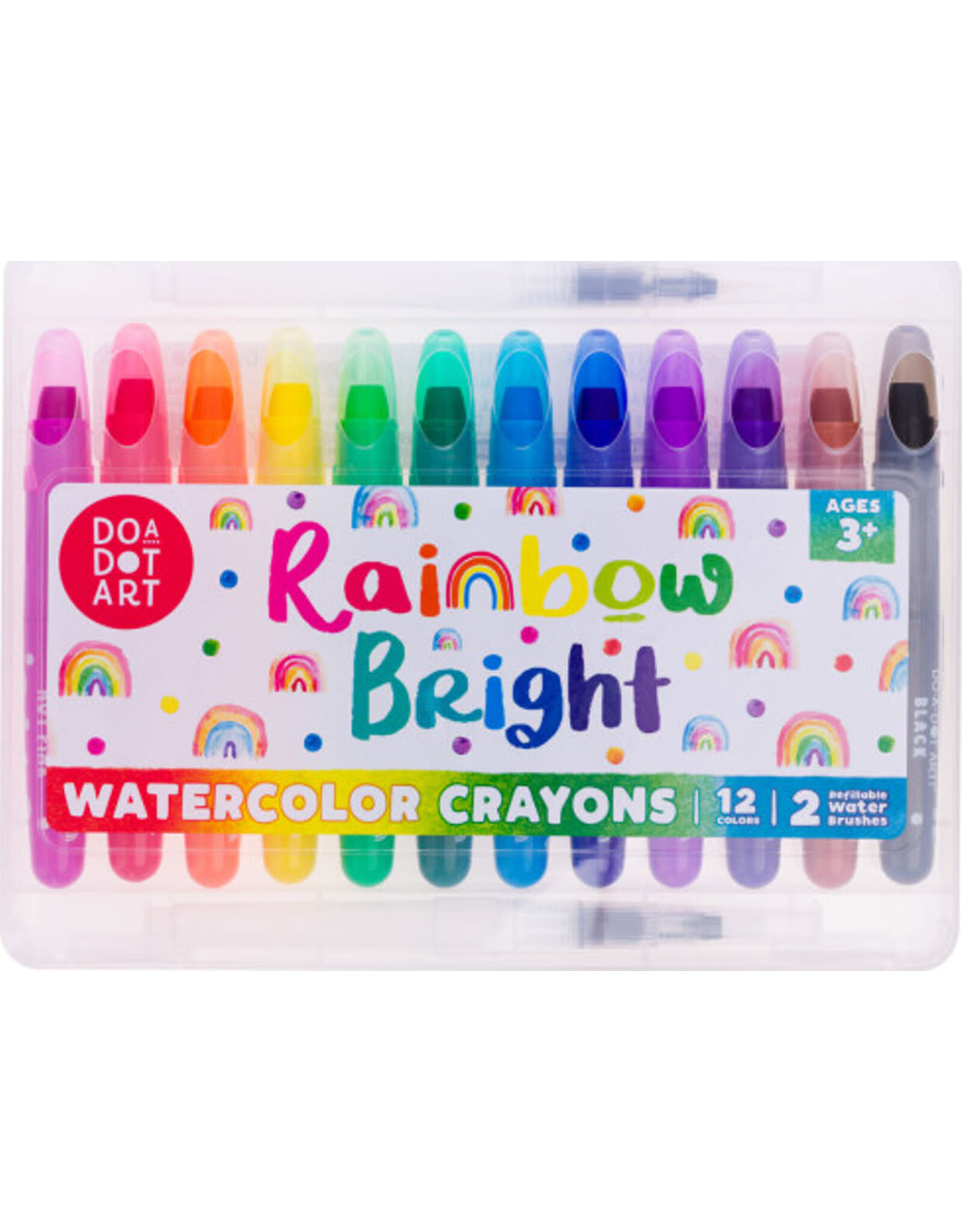 Do-A-Dot Art! Rainbow Bright Watercolor Crayons 12 Colors