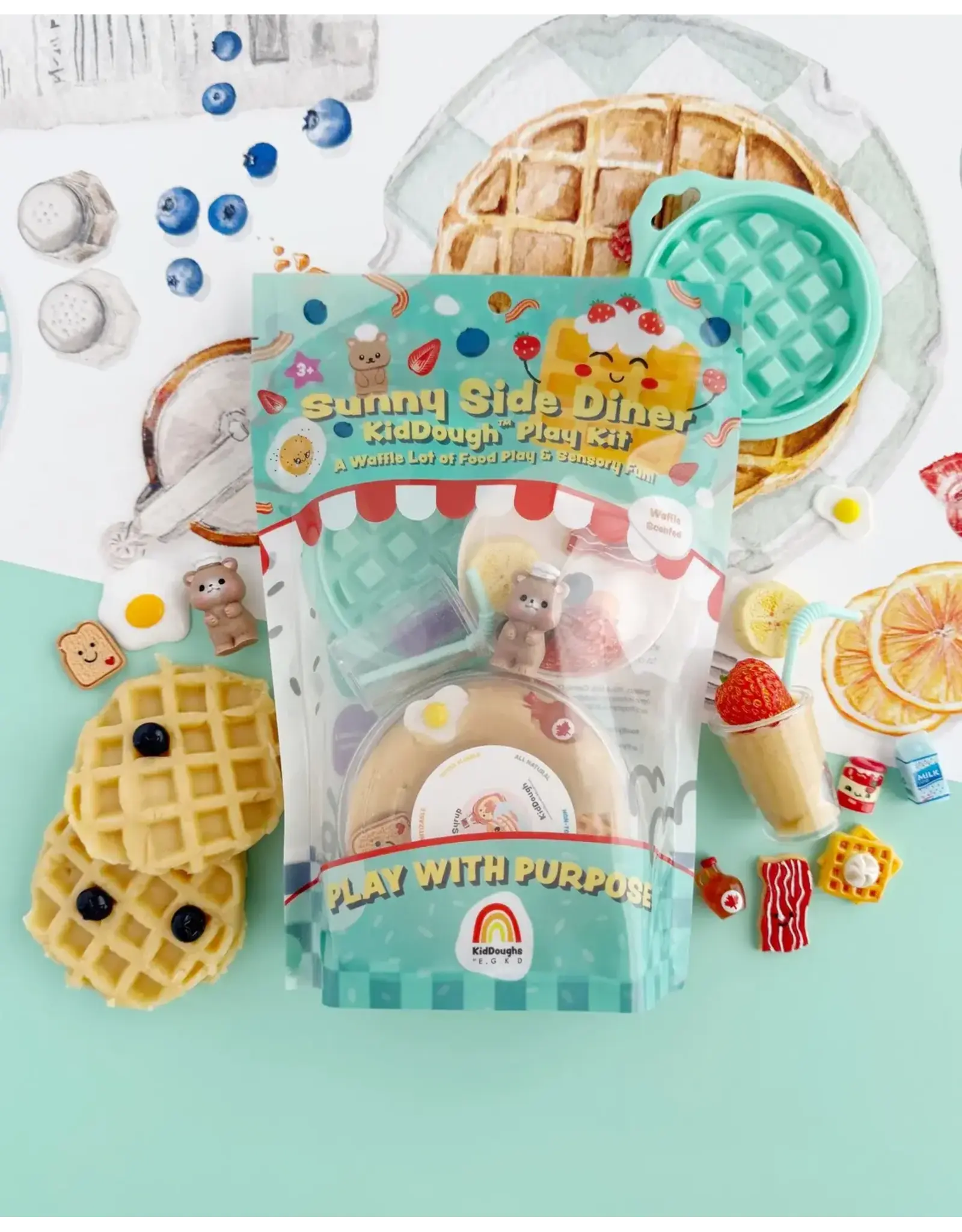 Earth Grown KidDoughs Sunny Side Diner KidDough Play Kit