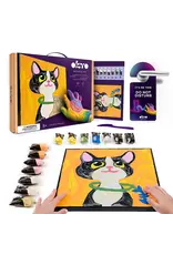 Fainotoys OKTO Sensory Art  Coloring with Clay Set by Numbers Cat Fainotoys OKTO Sensory Art  Coloring with Clay Set by Numbers Cat