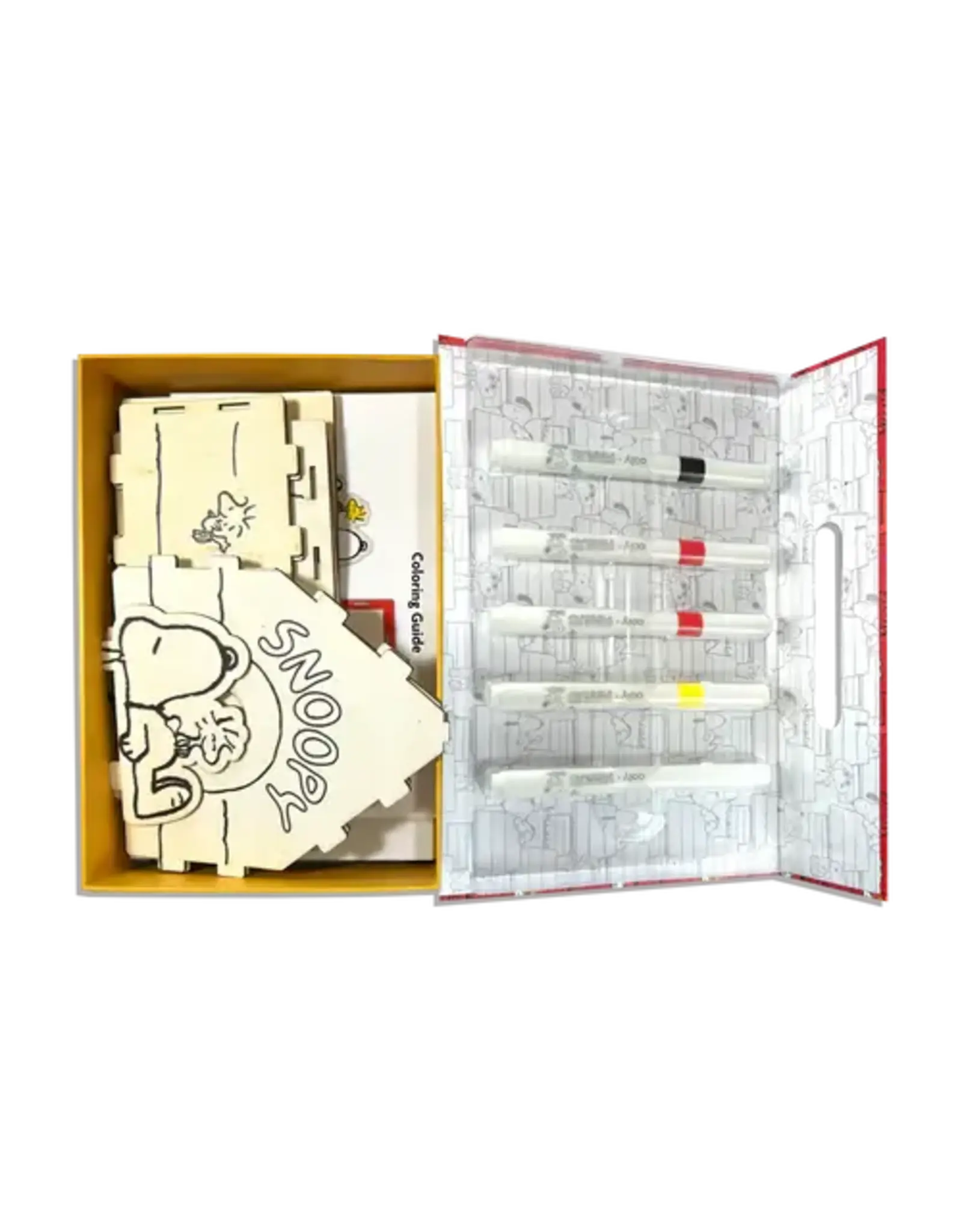 Ooly OOLY x PEANUTS: Color-In' Wooden Bird  House Kit