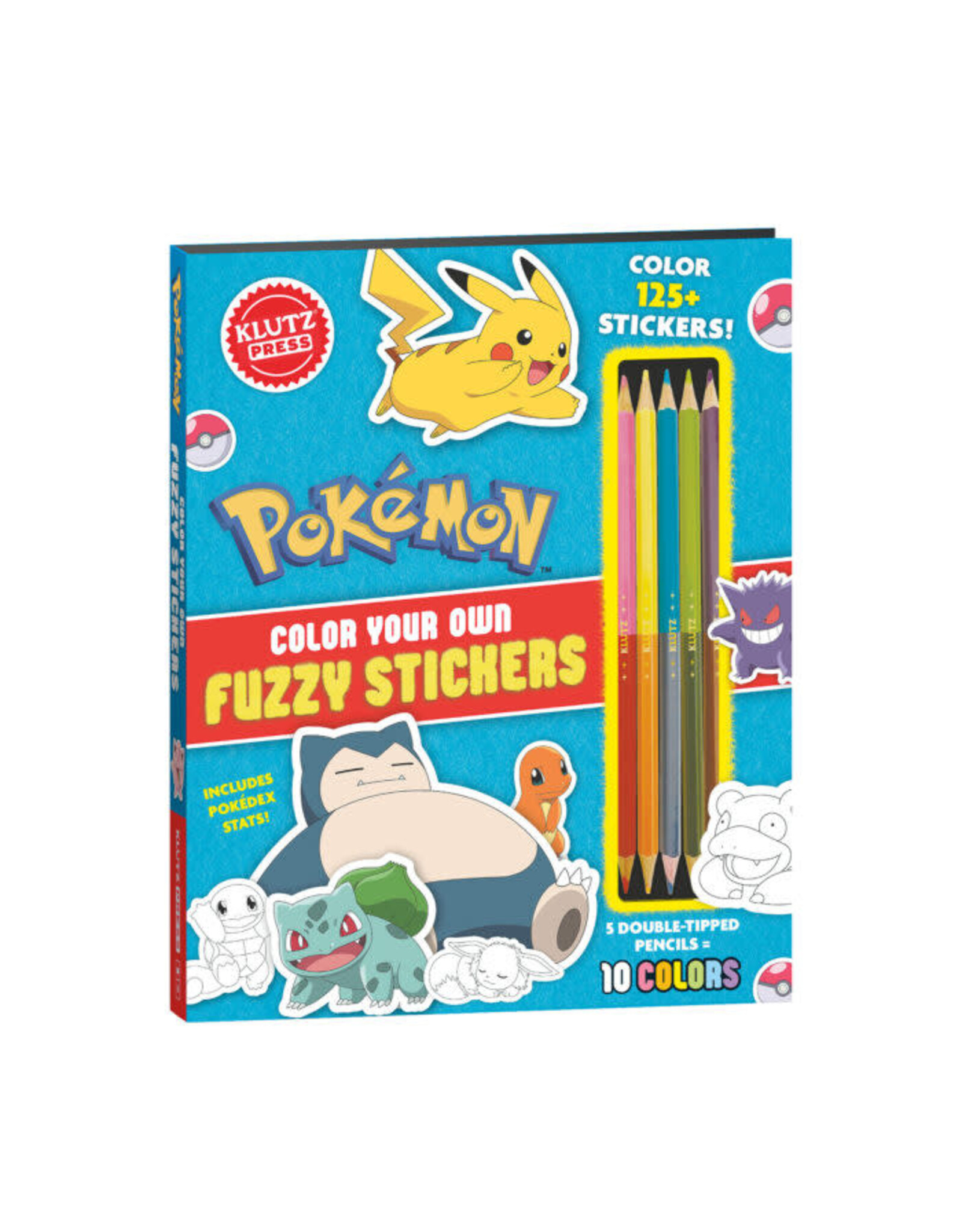 Klutz KLUTZ Pokemon Color Your Own Fuzzy Stickers