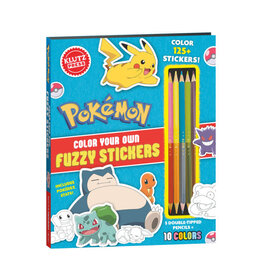 Klutz KLUTZ Pokemon Color Your Own Fuzzy Stickers