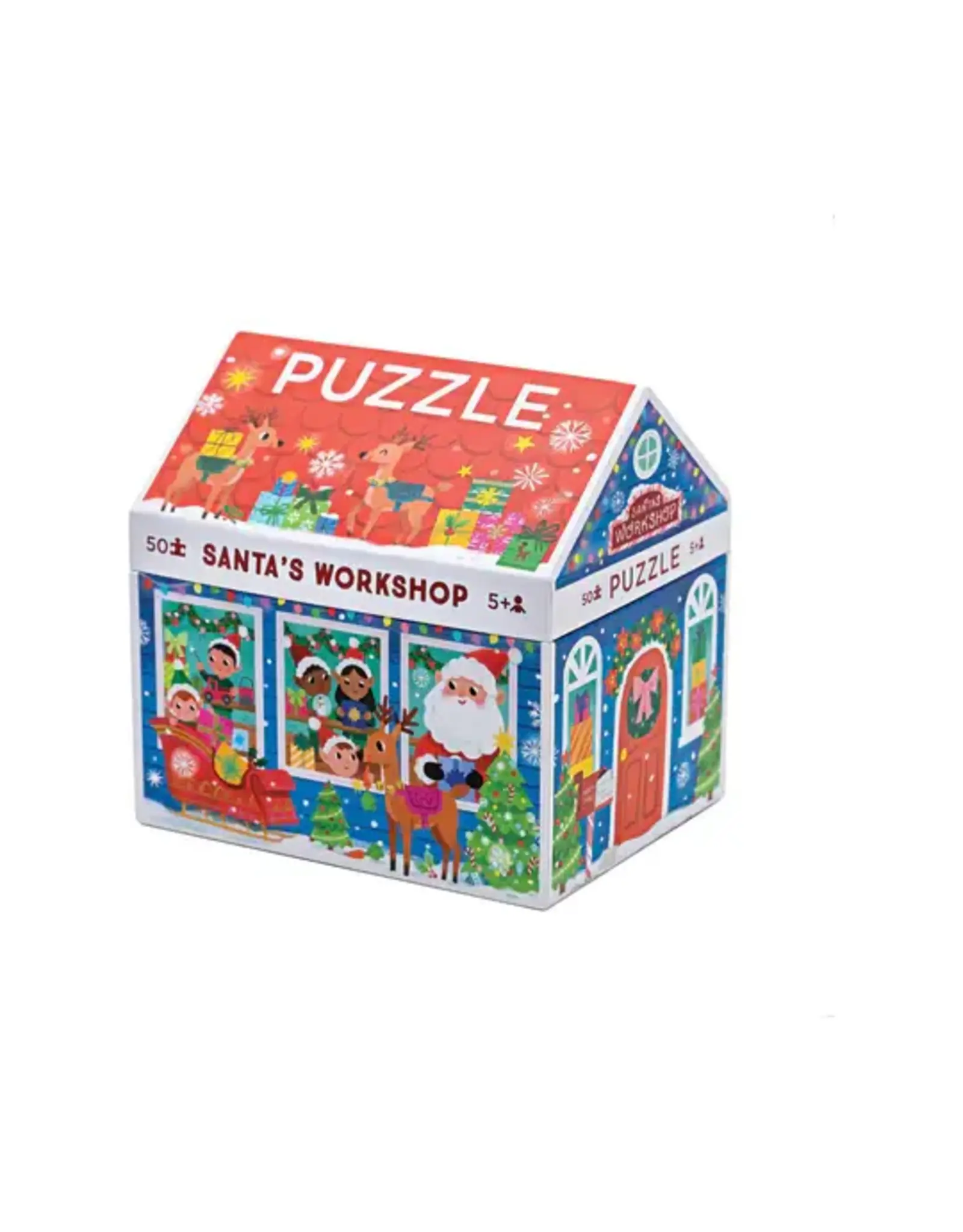 Crocodile Creek 50 Pieces Holiday Puzzle Santa's Workshop