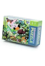 Crocodile Creek Holographic Foil Puzzle 50 Piece Backyard Bugs