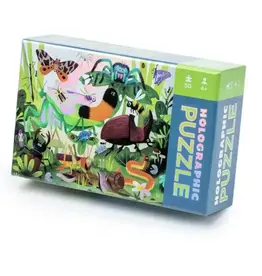 Crocodile Creek Holographic Foil Puzzle 50 Piece Backyard Bugs