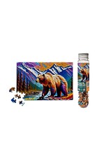Micropuzzles Colorful Bear Grizzly Mountain Jigsaw Puzzle