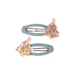 Great Pretenders Minty Christmas Holiday Hair Clip  2 Pieces