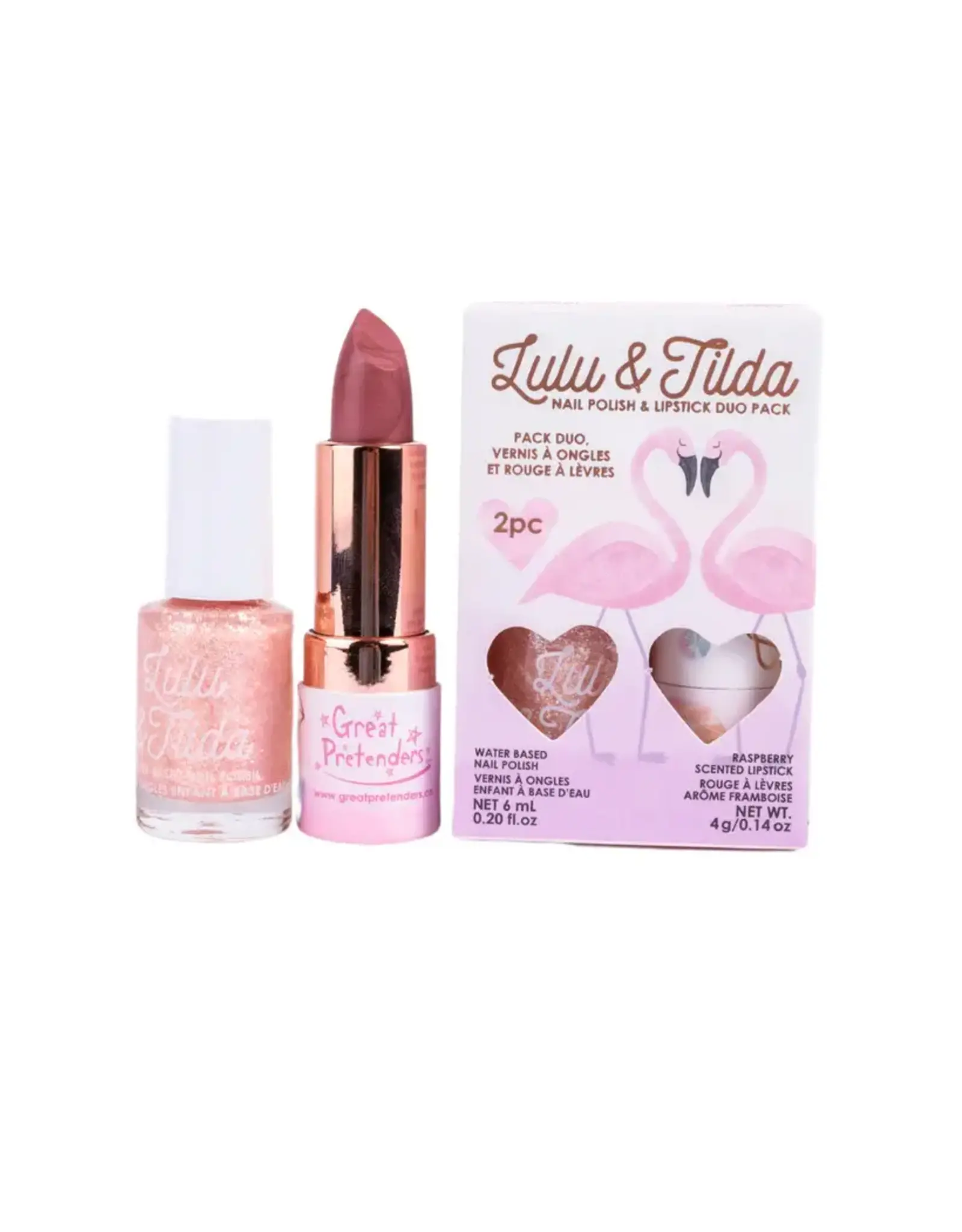 Great Pretenders Pinky Promise Duo Nourishing Lipstick and Nail Polish Set