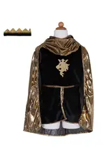 Great Pretenders Golden Knight Set with Tunic Cape and Crown Gold Size 7-8