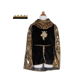 Great Pretenders Golden Knight Set with Tunic Cape and Crown Gold Size 7-8