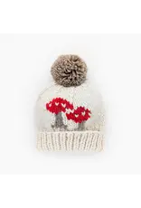 Huggalugs Mushroom Natural Beanie Hat for Baby, Kids & Adults