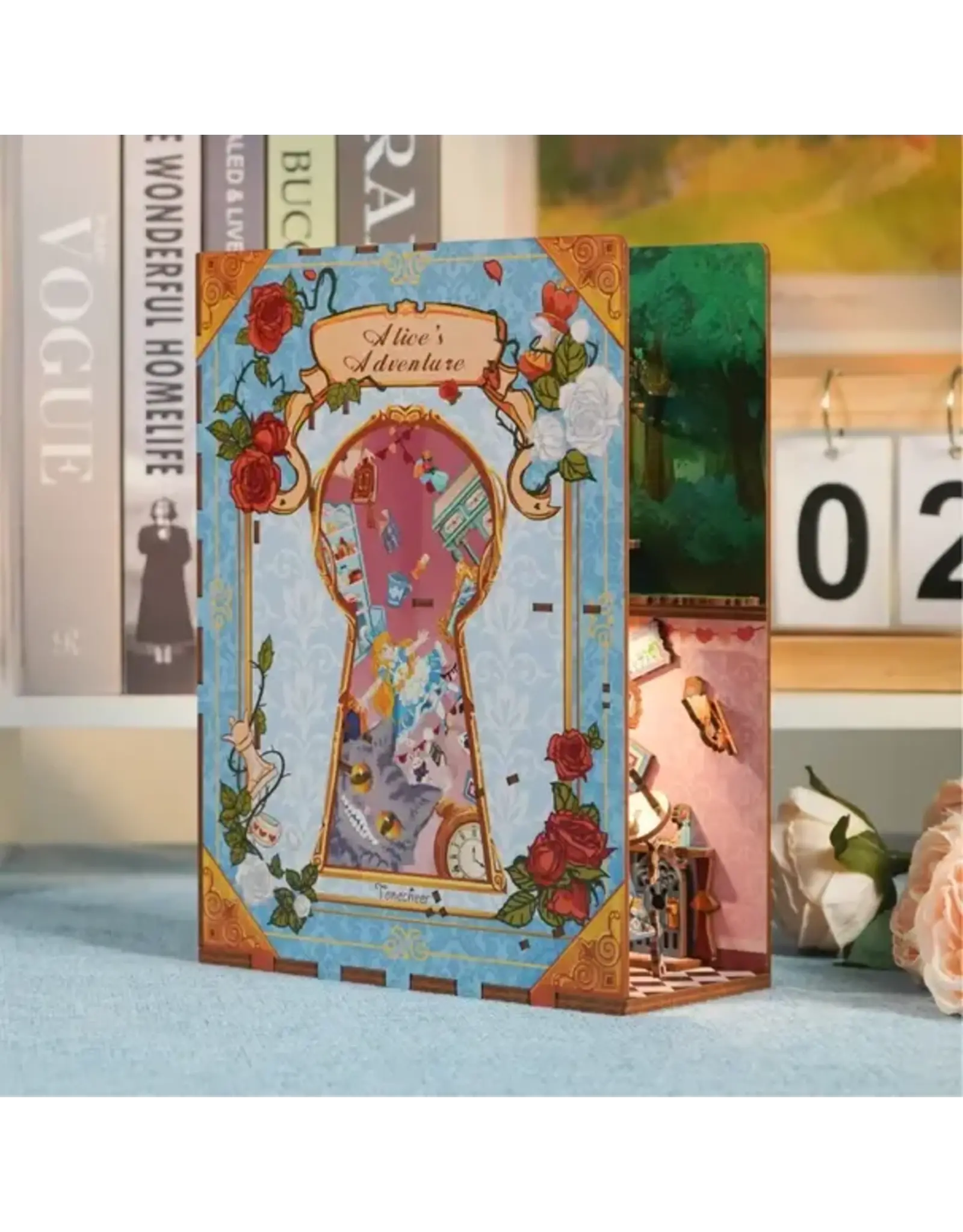 Hands Craft DIY Book Nook Kit Alice's Adventure