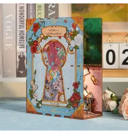 Hands Craft DIY Book Nook Kit Alice's Adventure