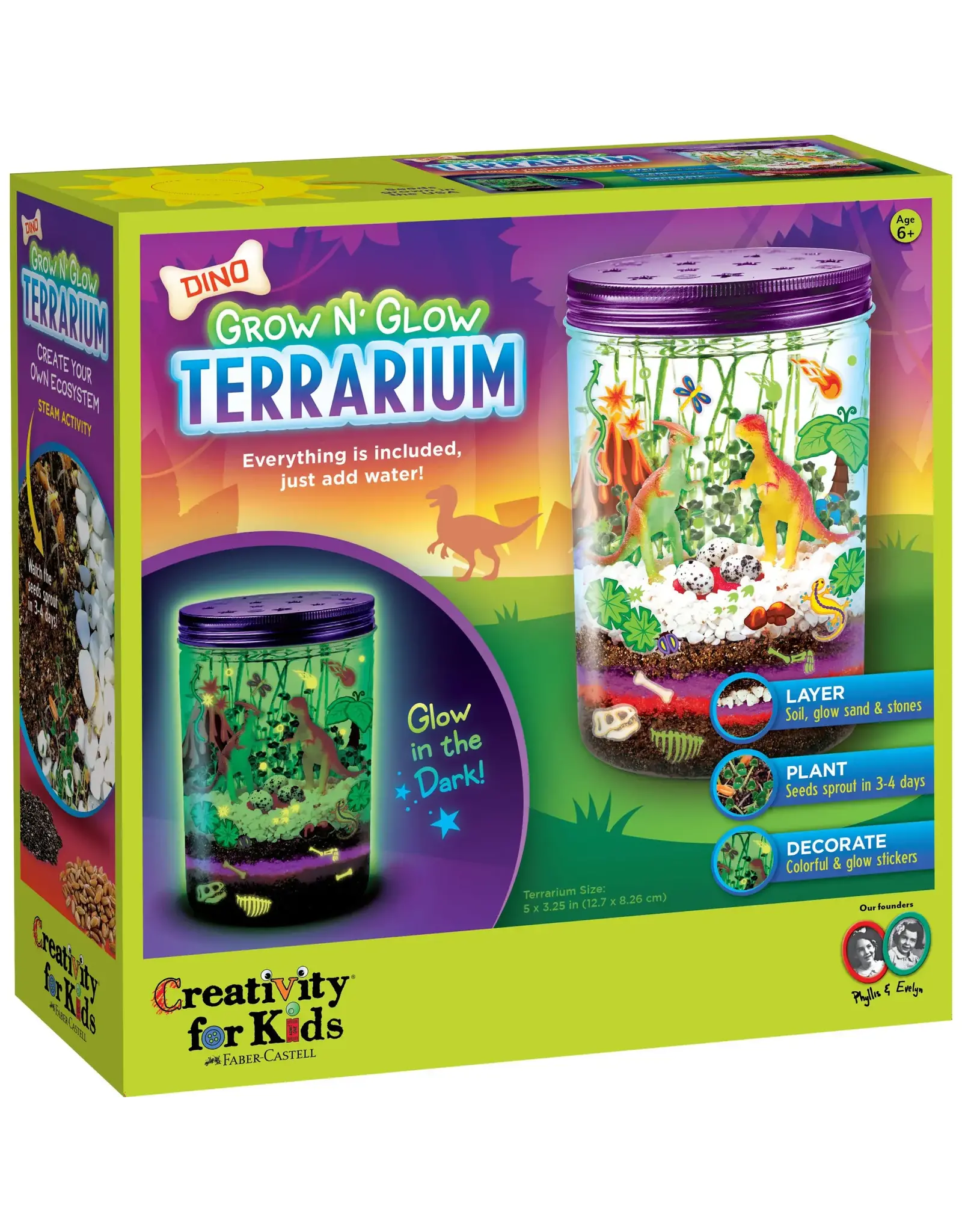 Creativity For Kids Grow N Glow Dino Terrarium